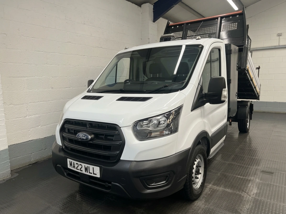 2022 Ford Transit Tipper Van — front three-quarter view