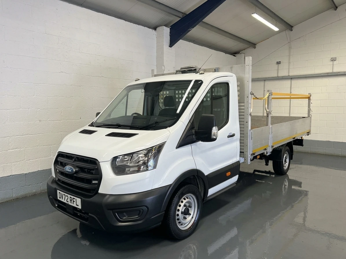 2022 Ford Transit Dropside Van — front three-quarter view