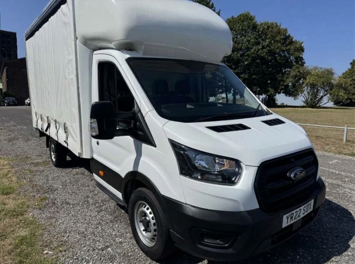 2022 Ford Transit CurtainSider Van — front three-quarter view