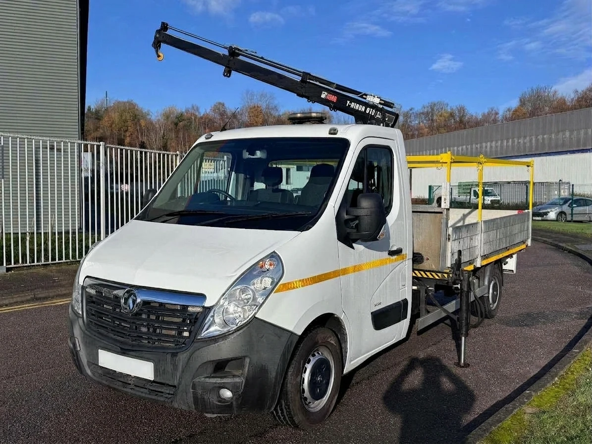 2018 Vauxhall Movano Dropside Van — front three-quarter view