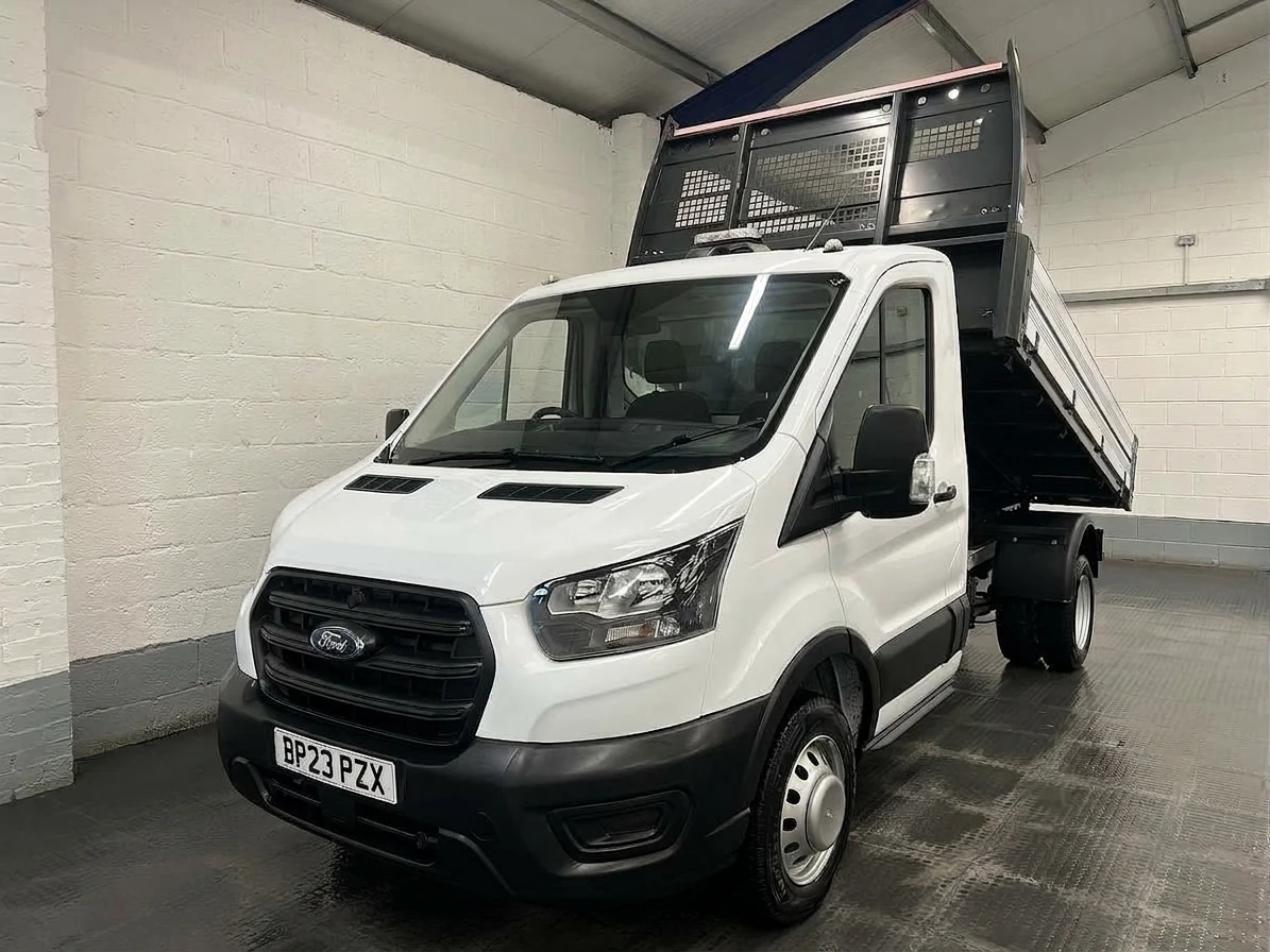 2023 Ford Transit Tipper Van — front three-quarter view