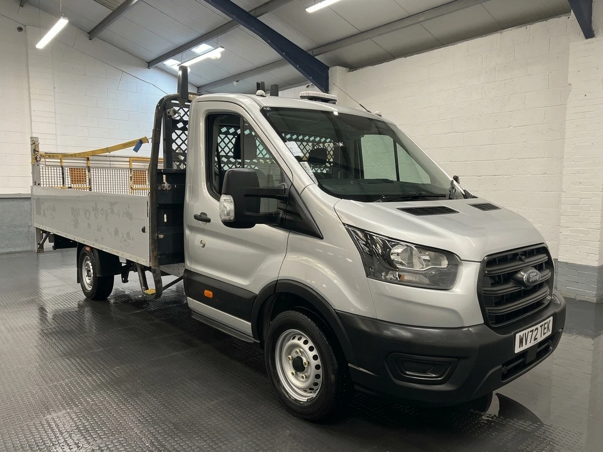 2022 Ford Transit Dropside Van — front three-quarter view