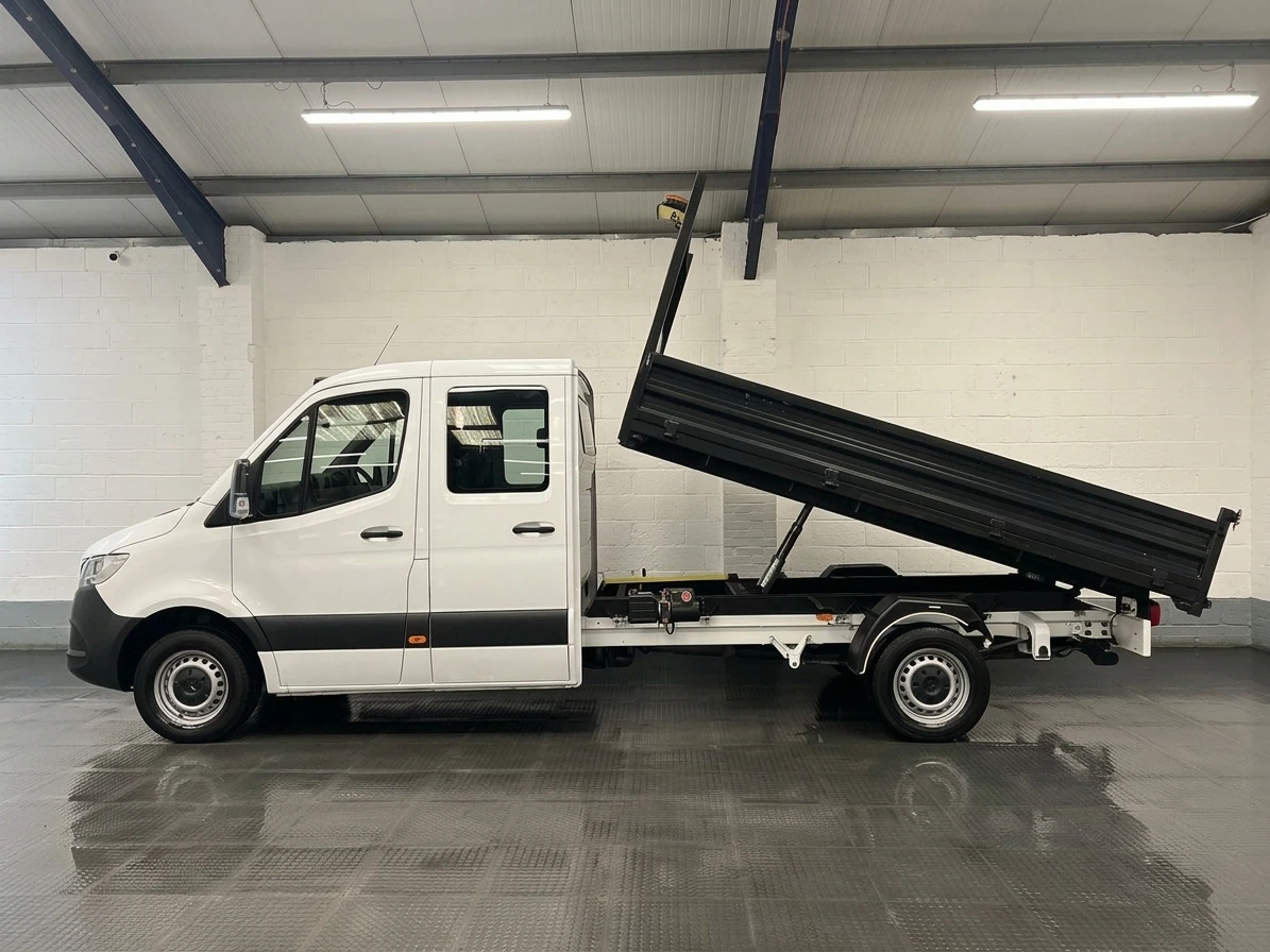 2023 Mercedes-Benz Sprinter Double Cab Tipper Van — side view