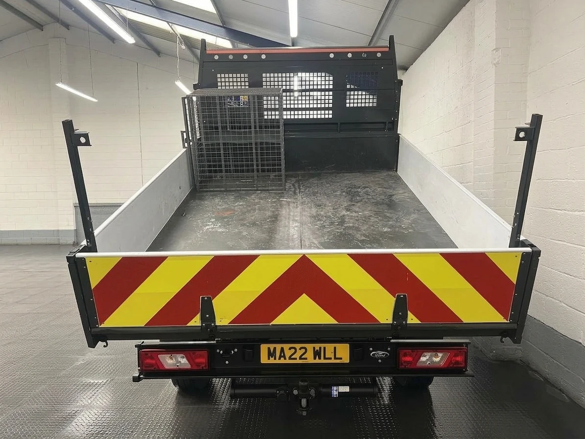 2022 Ford Transit Tipper Van — rear three-quarter view