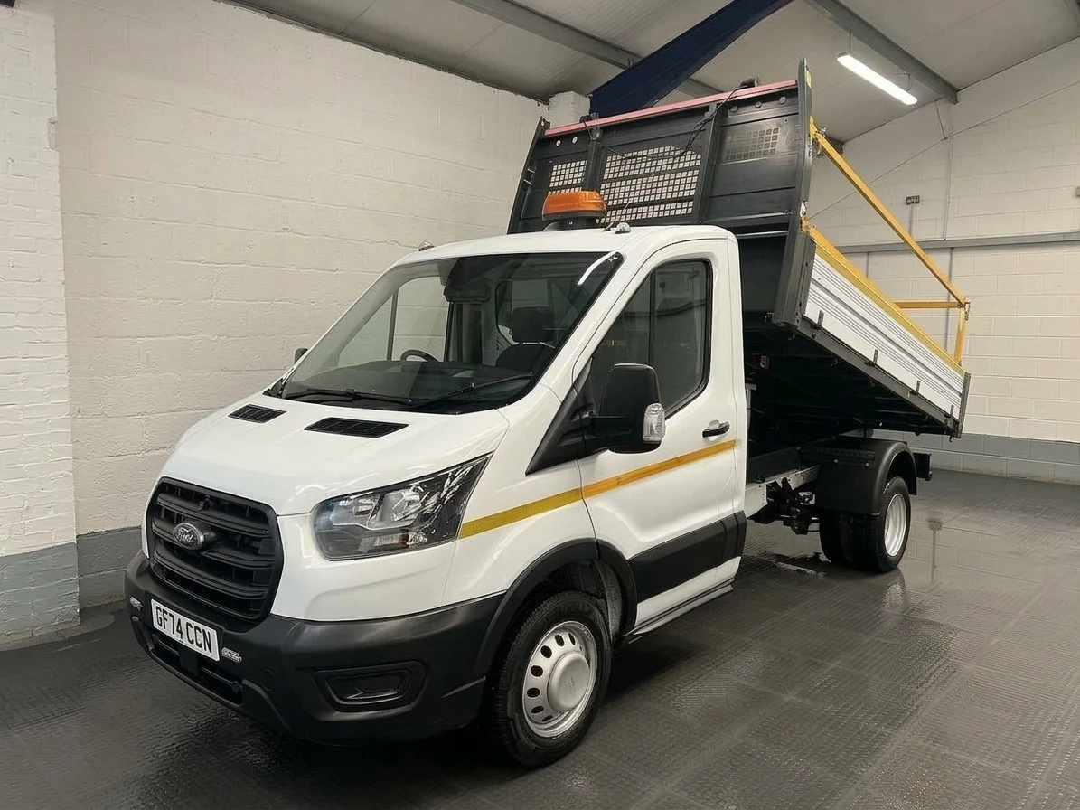 2024 Ford Transit Tipper Van — front three-quarter view