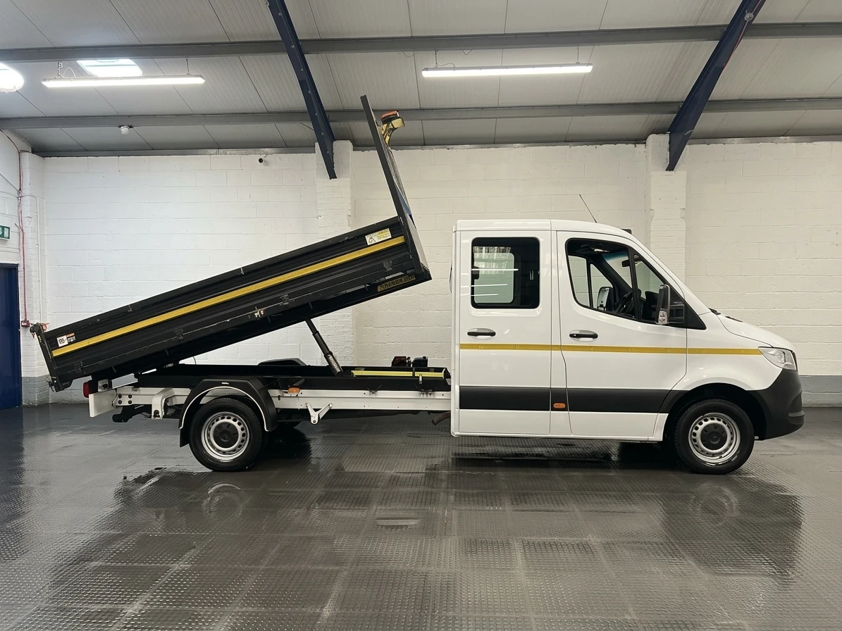 2023 Mercedes-Benz Sprinter Double Cab Tipper Van — side view