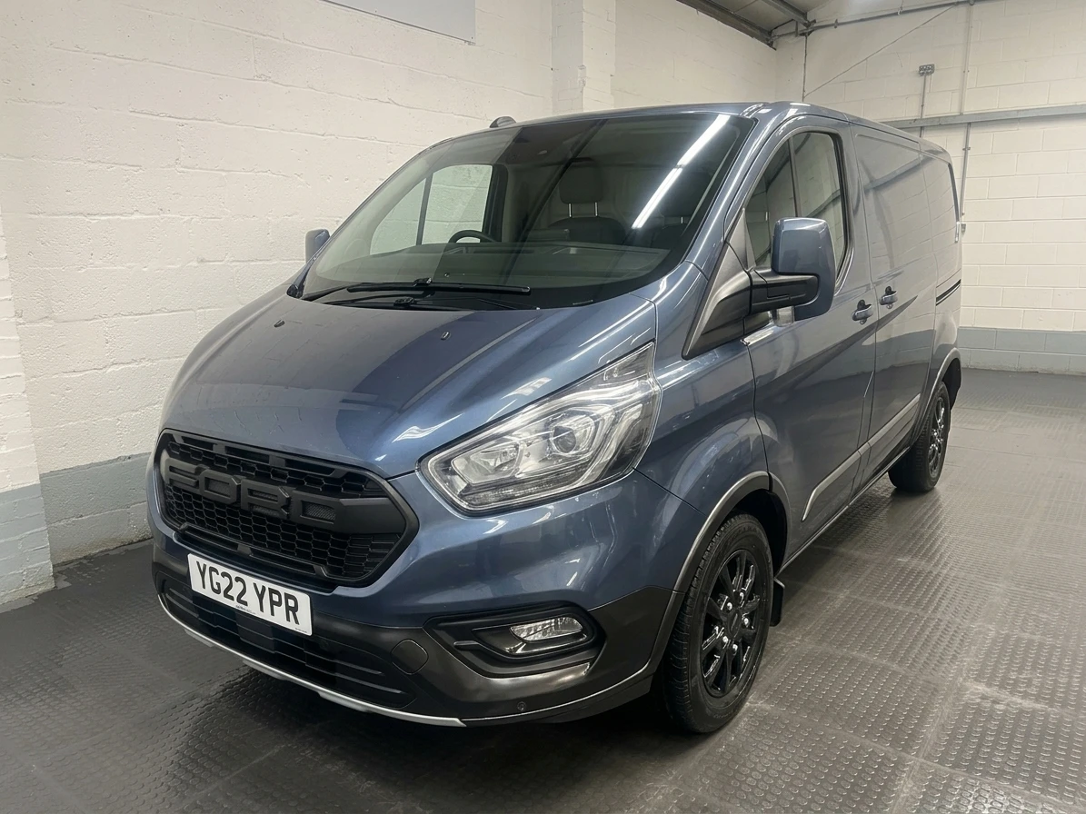 2022 Ford Transit Custom Panel Van — front three-quarter view