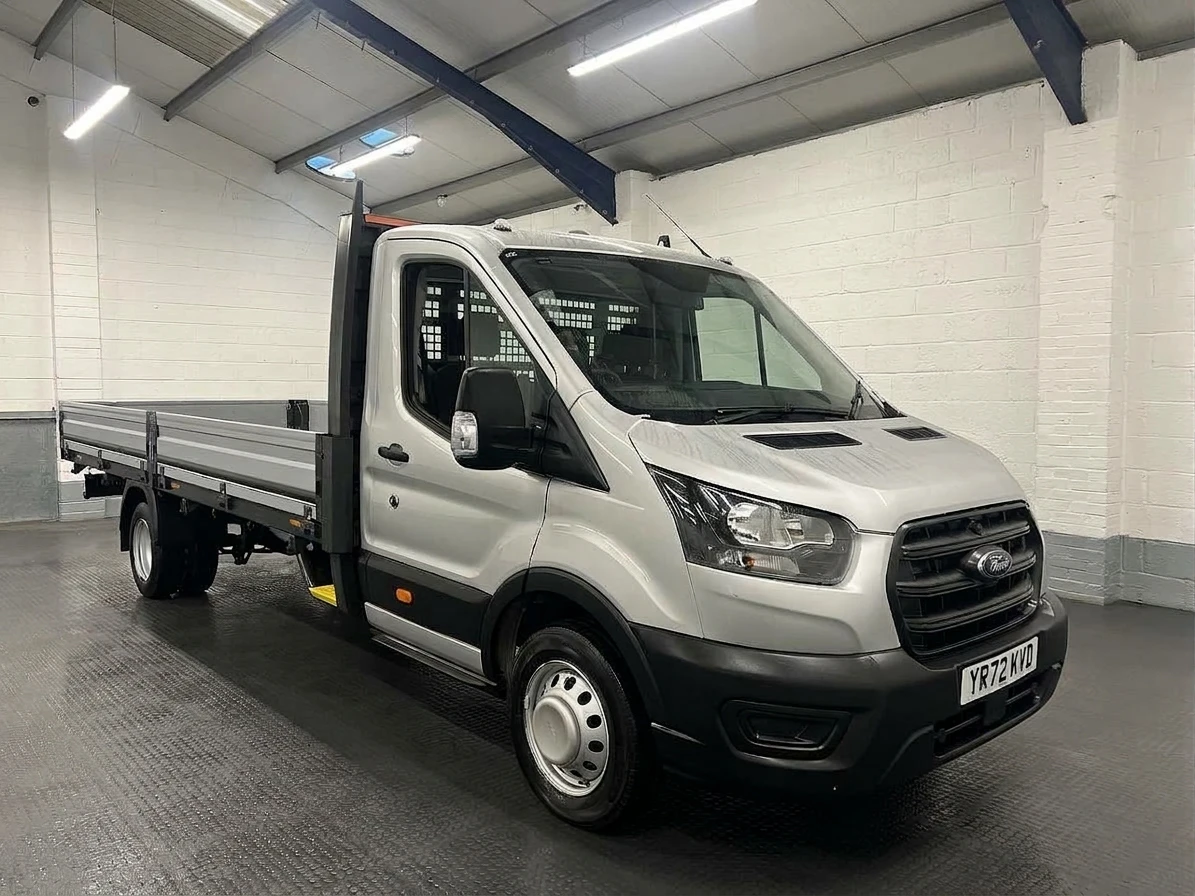 2022 Ford Transit Dropside Van — front three-quarter view