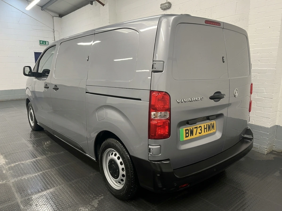 2024 Vauxhall Vivaro Electric Panel Van — rear three-quarter view