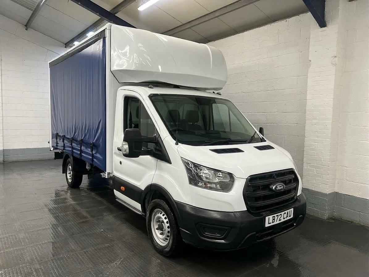 2022 Ford Transit CurtainSider Van — front three-quarter view