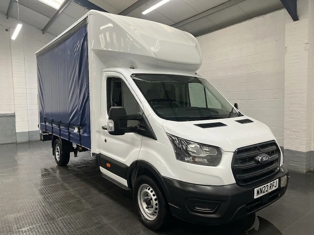 2023 Ford Transit CurtainSider Van — front three-quarter view