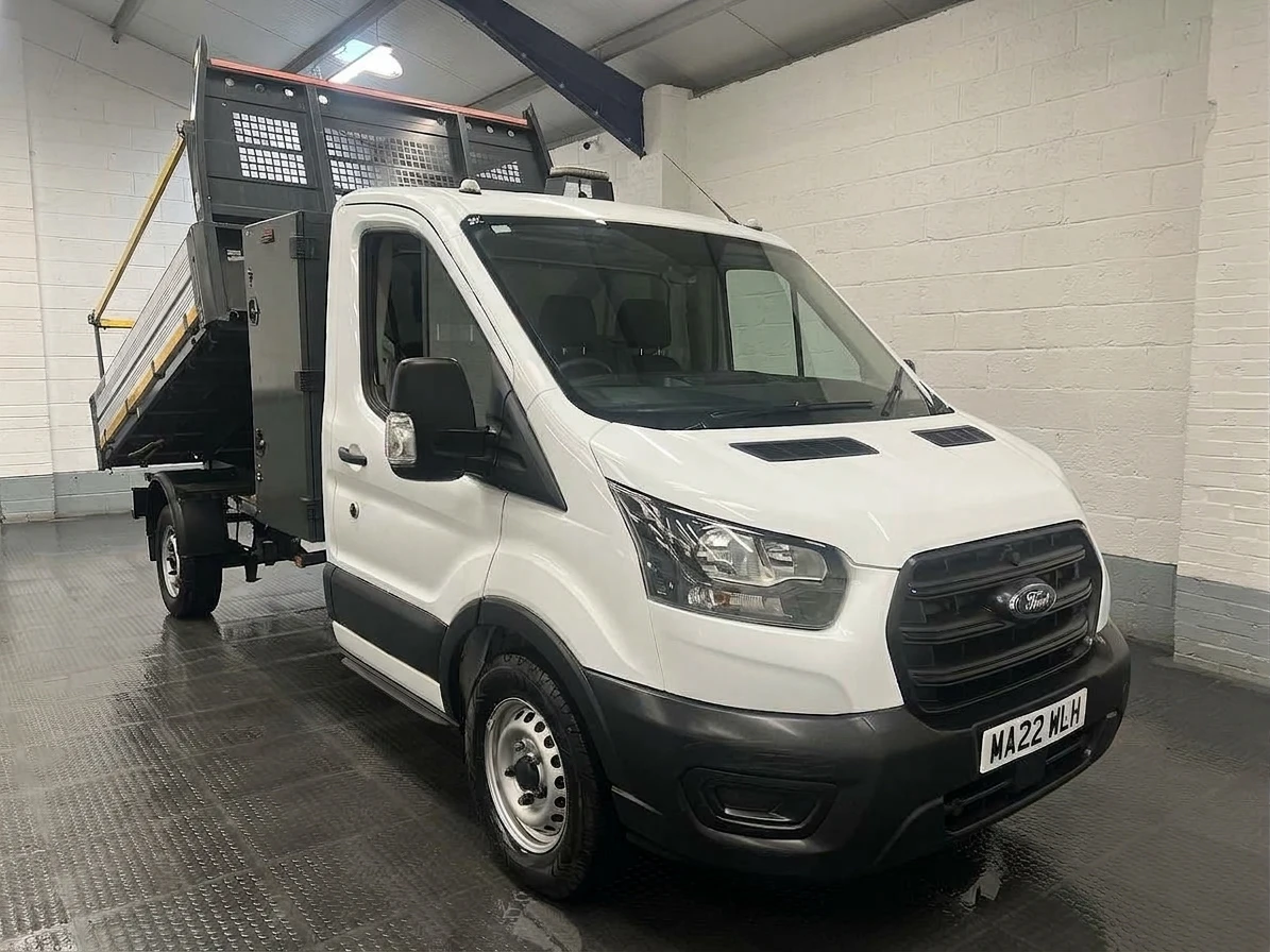 2022 Ford Transit Tipper Van — front three-quarter view