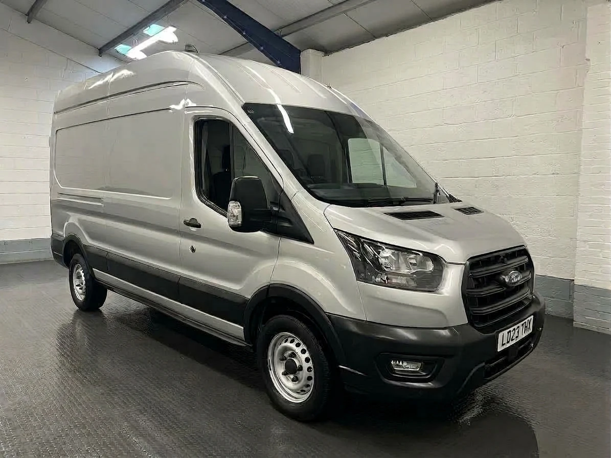 2023 Ford Transit High Roof Panel Van — front three-quarter view