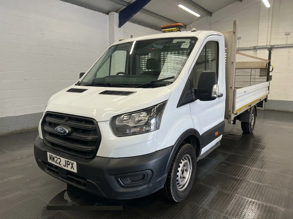 2022 Ford Transit Dropside Van — front three-quarter view