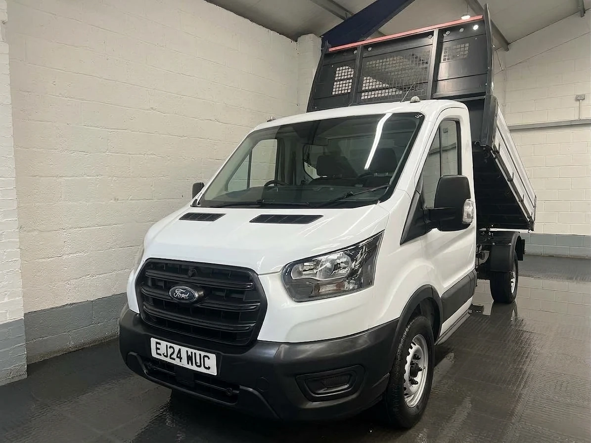 2024 Ford Transit Tipper Van — front three-quarter view