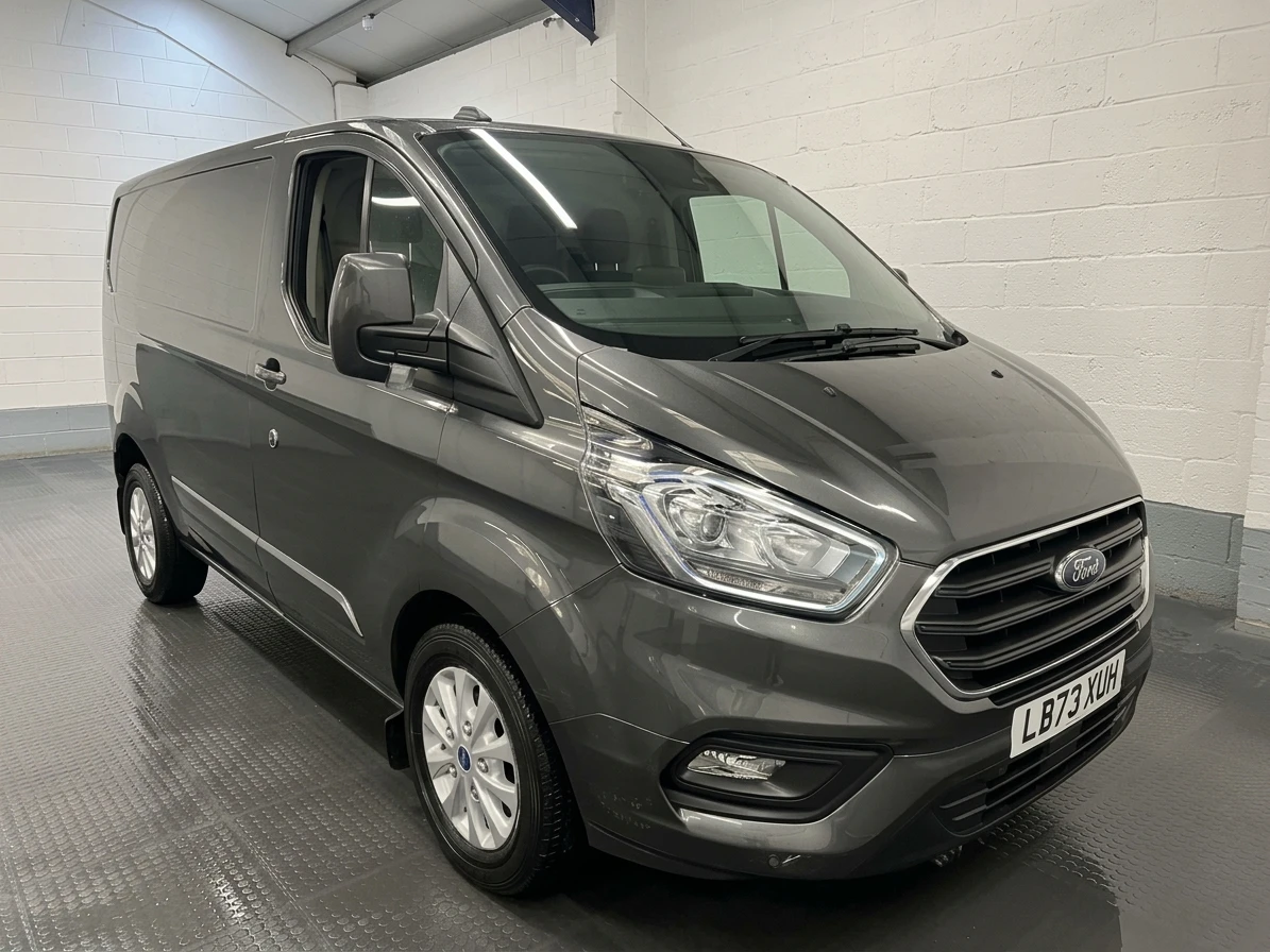 2023 Ford Transit Custom Panel Van — front three-quarter view