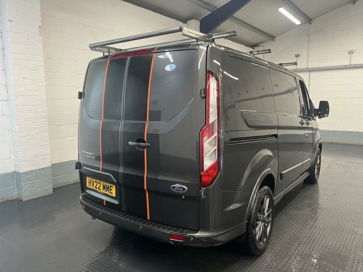 2022 Ford Transit Custom Panel Van — rear three-quarter view