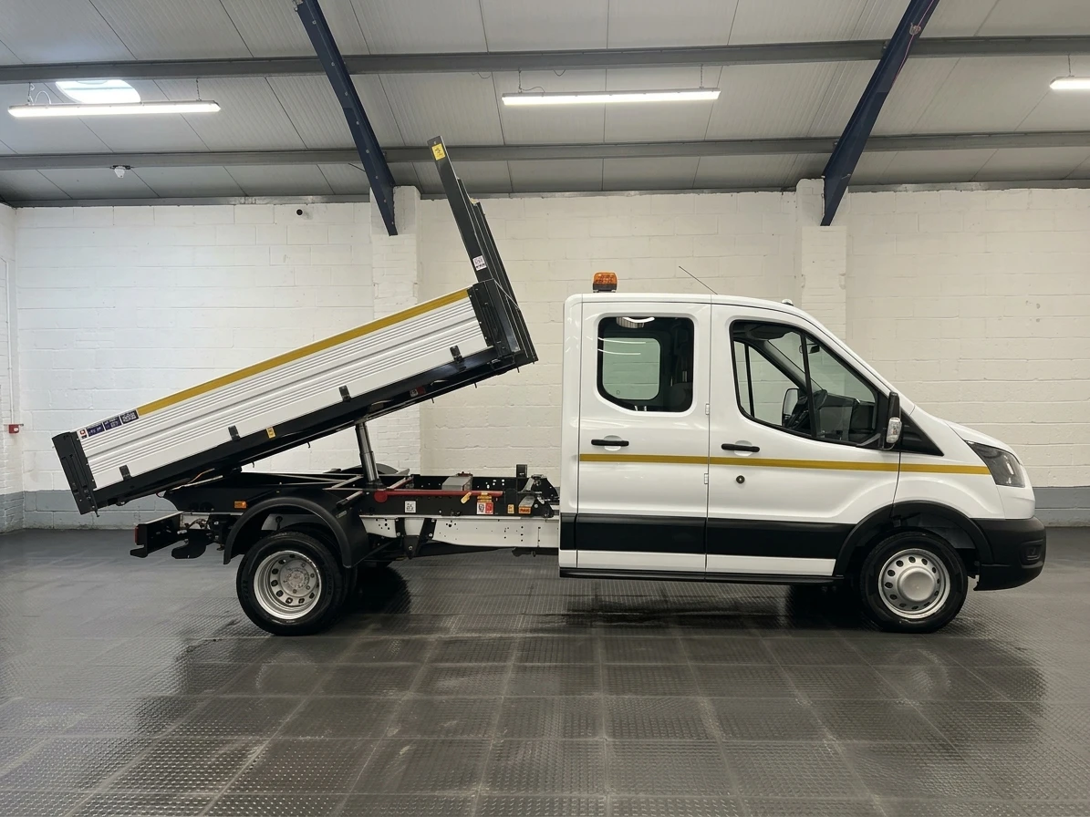 2023 Ford Transit Double Cab Tipper Van — side view