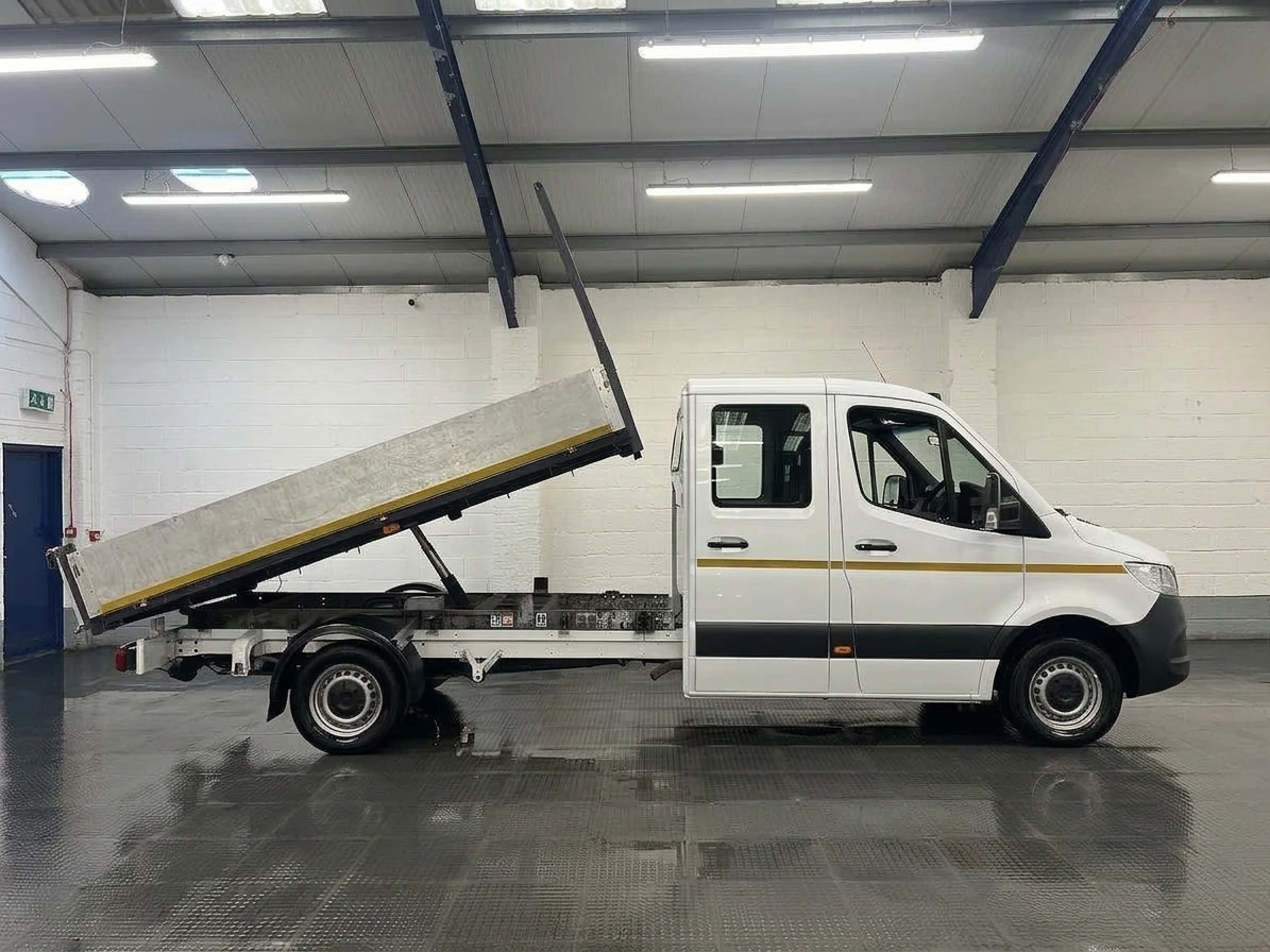2023 Mercedes-Benz Sprinter Double Cab Tipper Van — side view