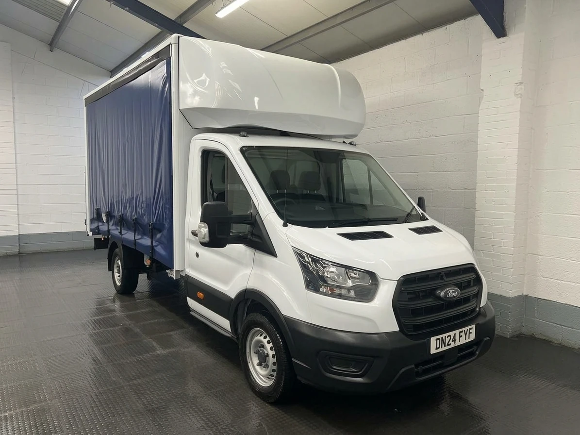 2024 Ford Transit CurtainSider Van — front three-quarter view