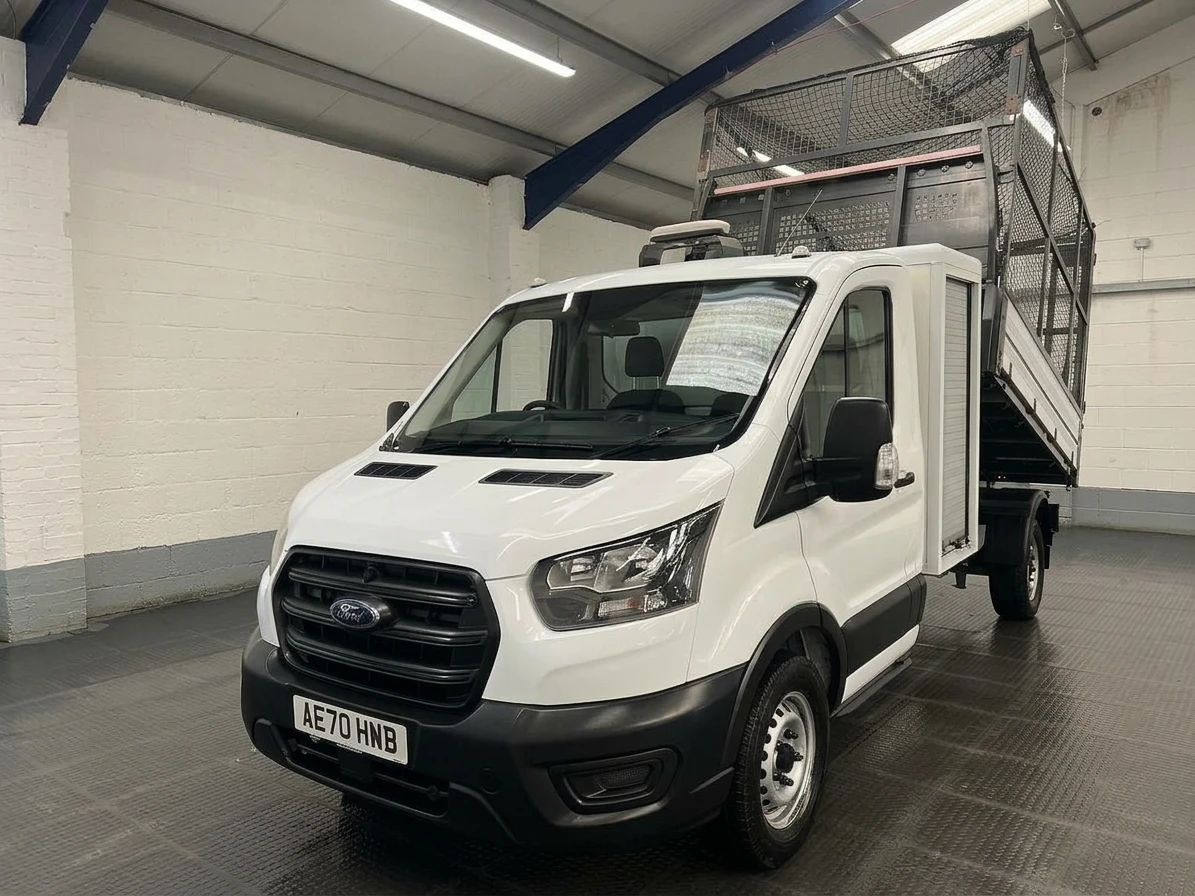 2020 Ford Transit Tipper Van — front three-quarter view