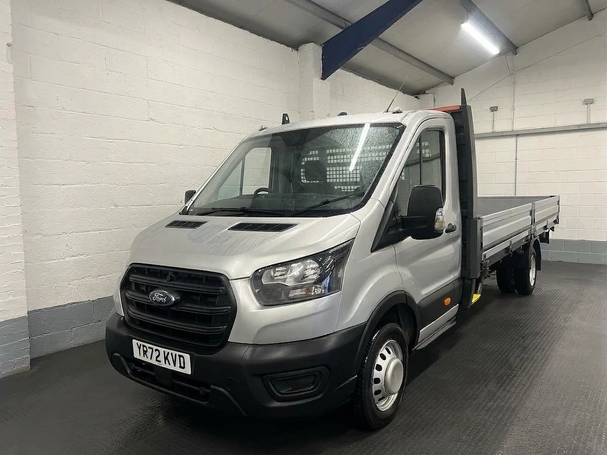 2022 Ford Transit Dropside Van — front three-quarter view