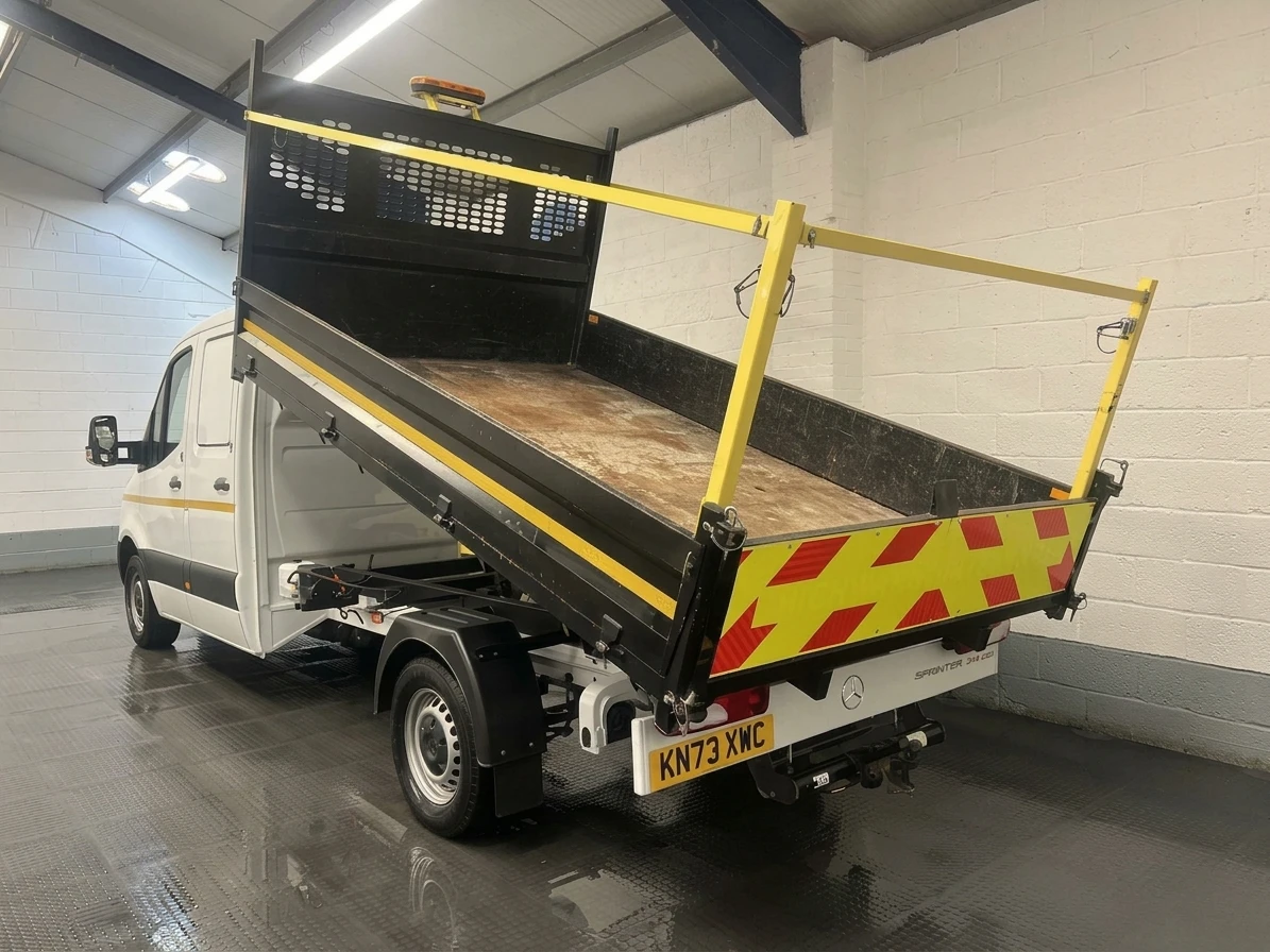 2023 Mercedes-Benz Sprinter Tipper Van — rear three-quarter view