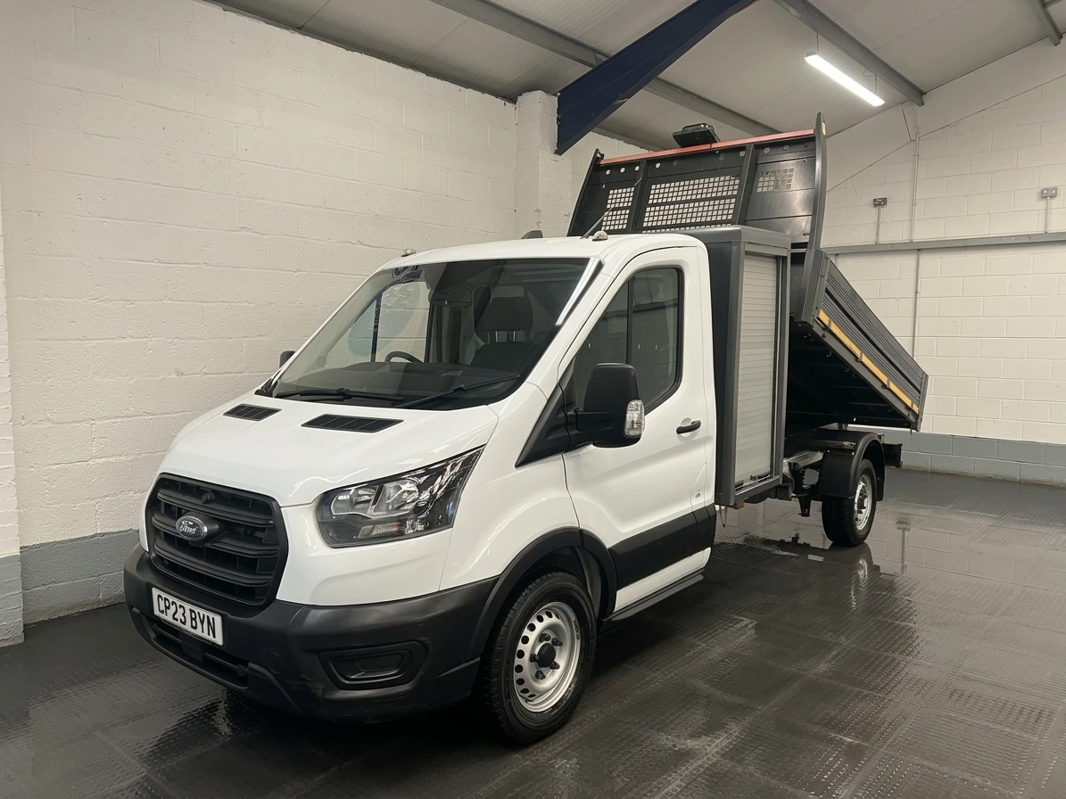 2023 Ford Transit Tipper Van — front three-quarter view