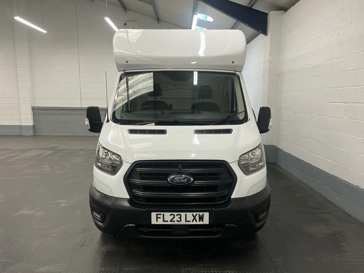 2023 Ford Transit Luton Low Loader Van — front view