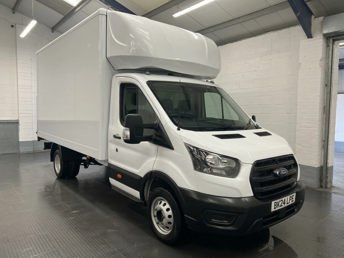 2024 Ford Transit Luton Box Van — front three-quarter view