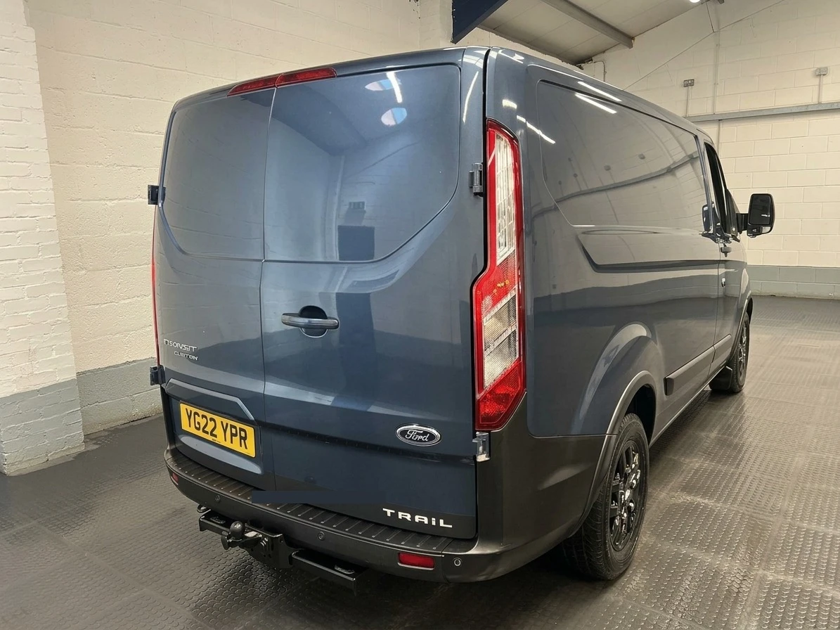2022 Ford Transit Custom Panel Van — rear three-quarter view