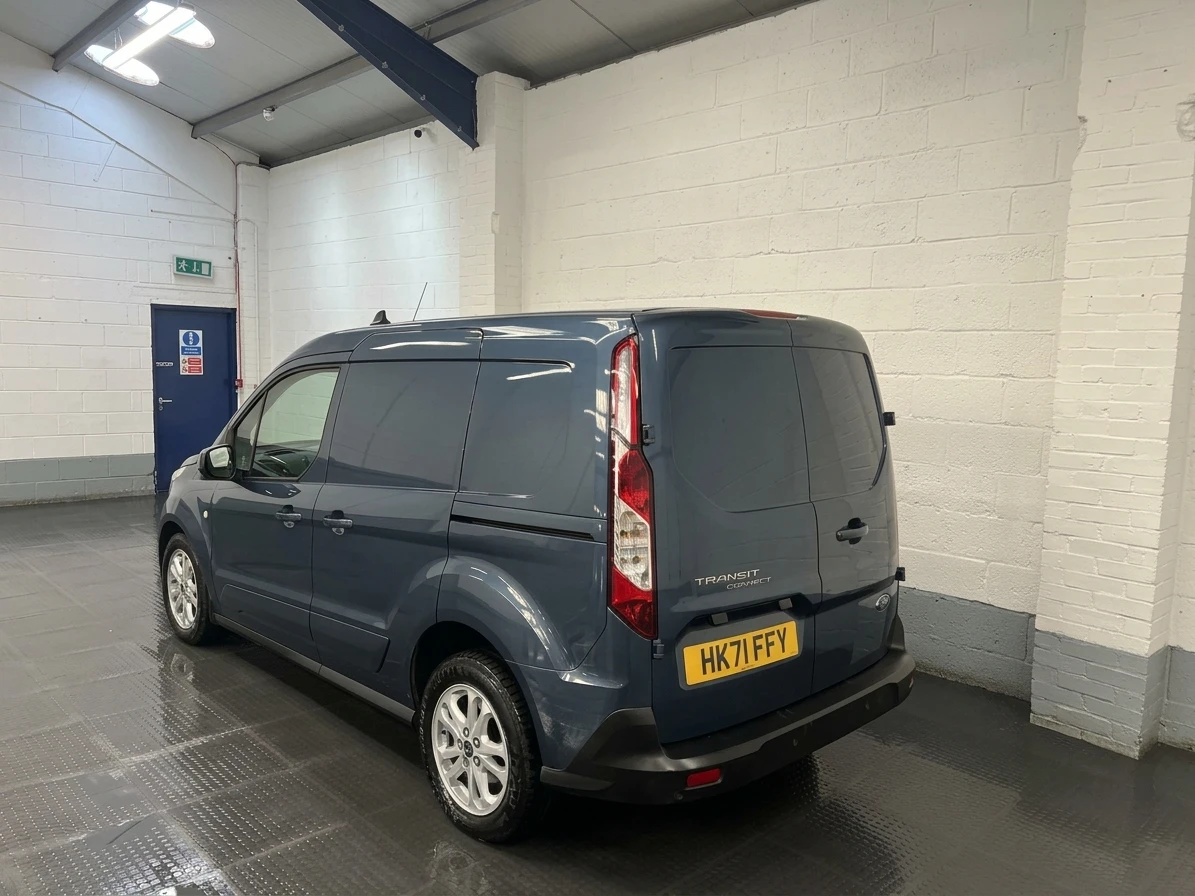 2021 Ford Transit Connect Panel Van — rear three-quarter view