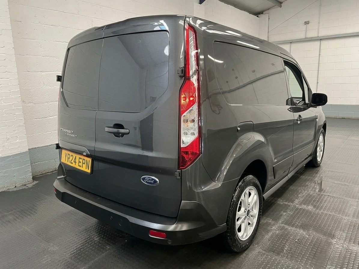 2024 Ford Transit Connect Panel Van — rear three-quarter view