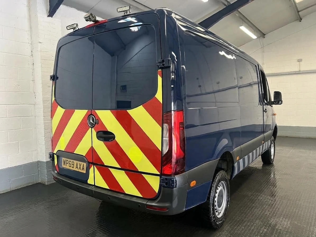2019 Mercedes-Benz Sprinter Panel Van — rear three-quarter view