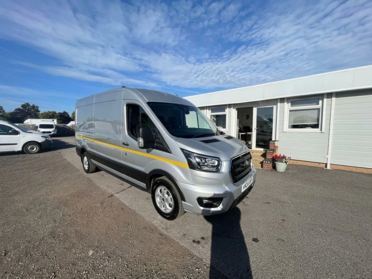 2024 Ford Transit High Roof Panel Van — front three-quarter view