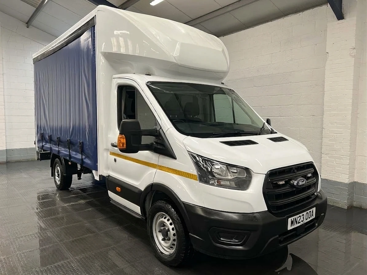 2023 Ford Transit Luton Box Van — front three-quarter view