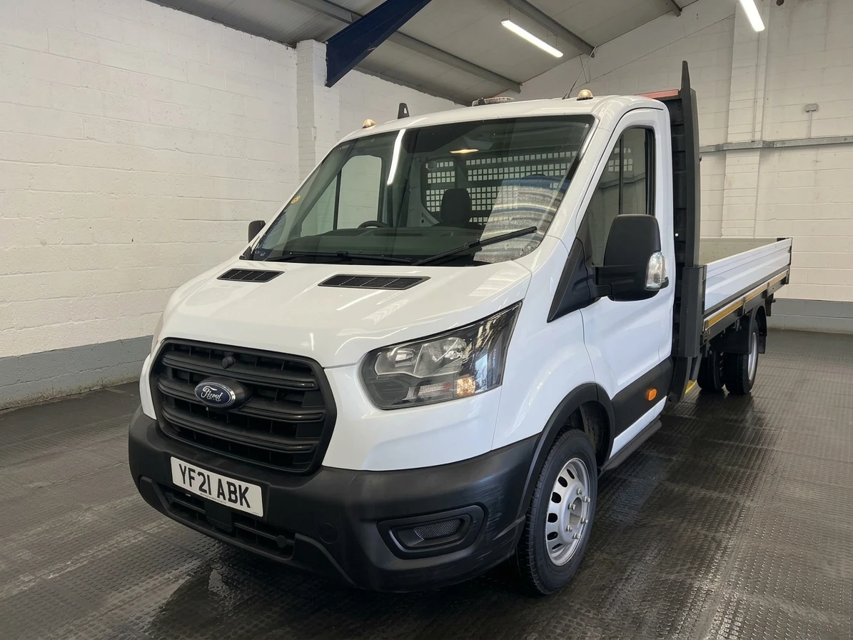 2021 Ford Transit Dropside Van — front three-quarter view