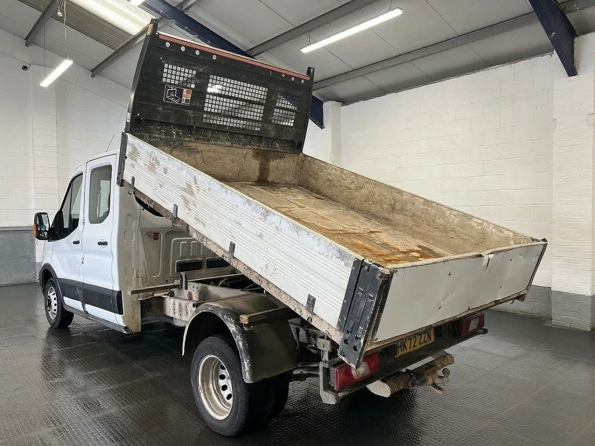 2023 Ford Transit Double Cab Tipper Van — rear three-quarter view