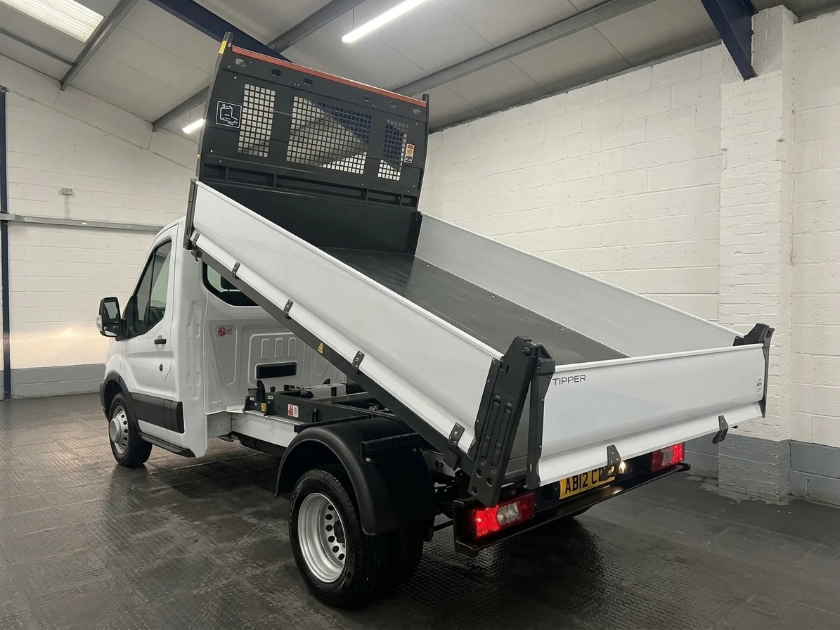 2026 Ford Transit Tipper Van — rear three-quarter view