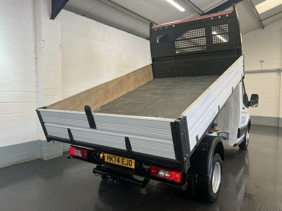 2024 Ford Transit Tipper Van — rear three-quarter view