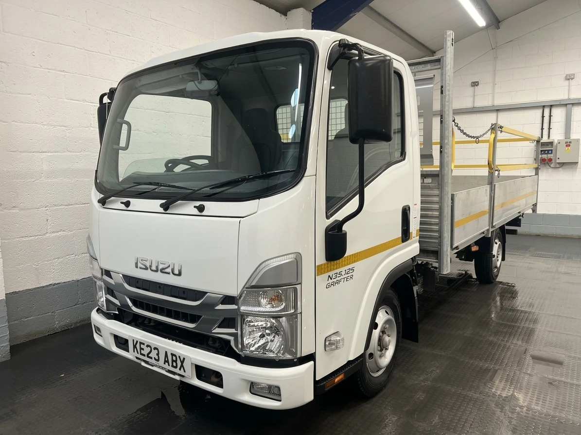 2023 Isuzu Grafter Dropside Van — front three-quarter view