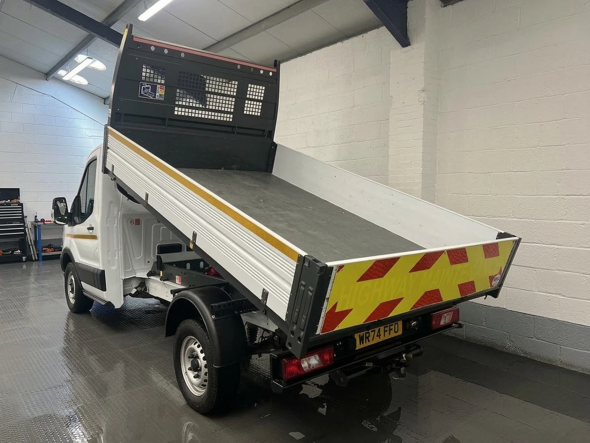 2024 Ford Transit Tipper Van — rear three-quarter view