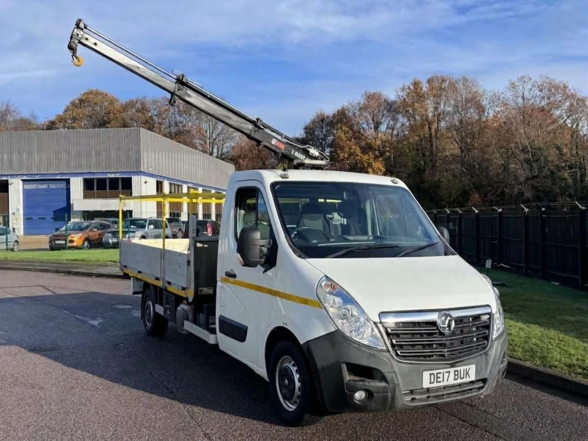 2018 Vauxhall Movano Dropside Van — front three-quarter view