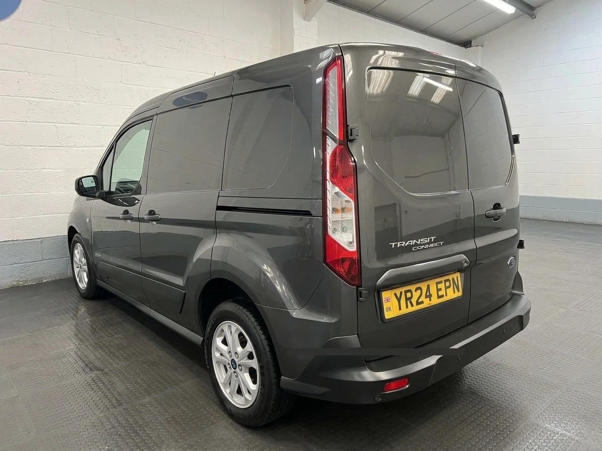 2024 Ford Transit Connect Panel Van — rear three-quarter view