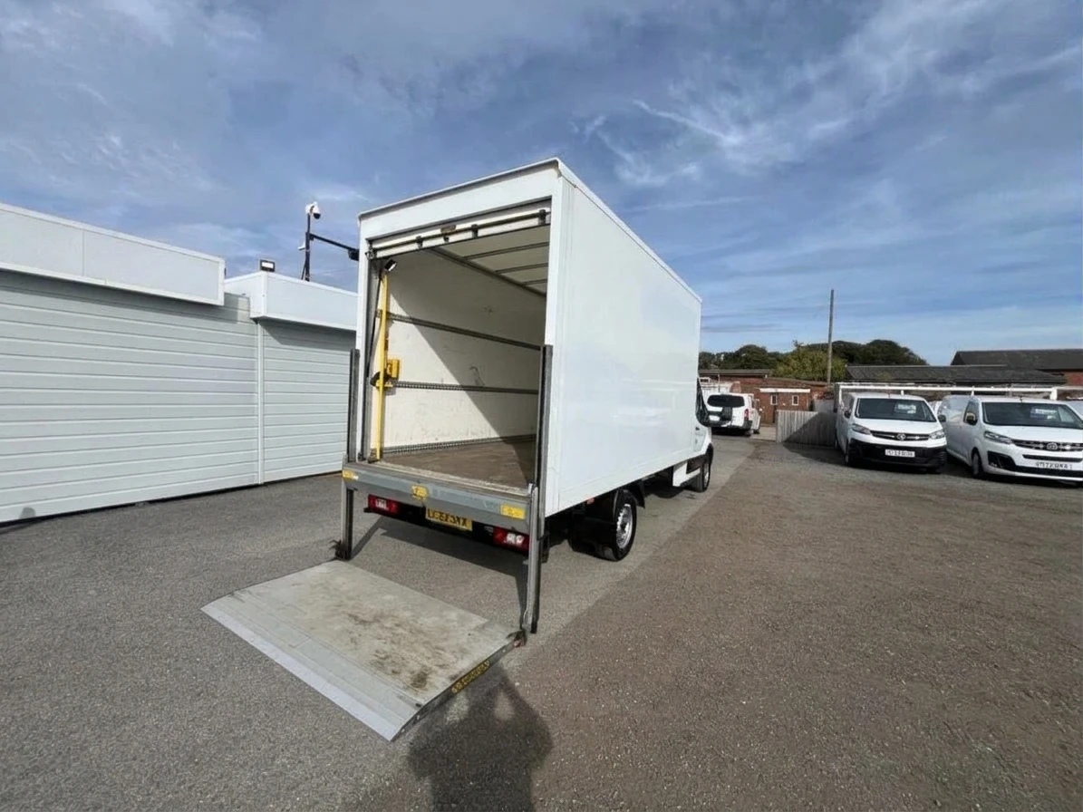 2023 Ford Transit Luton Box Van — rear three-quarter view
