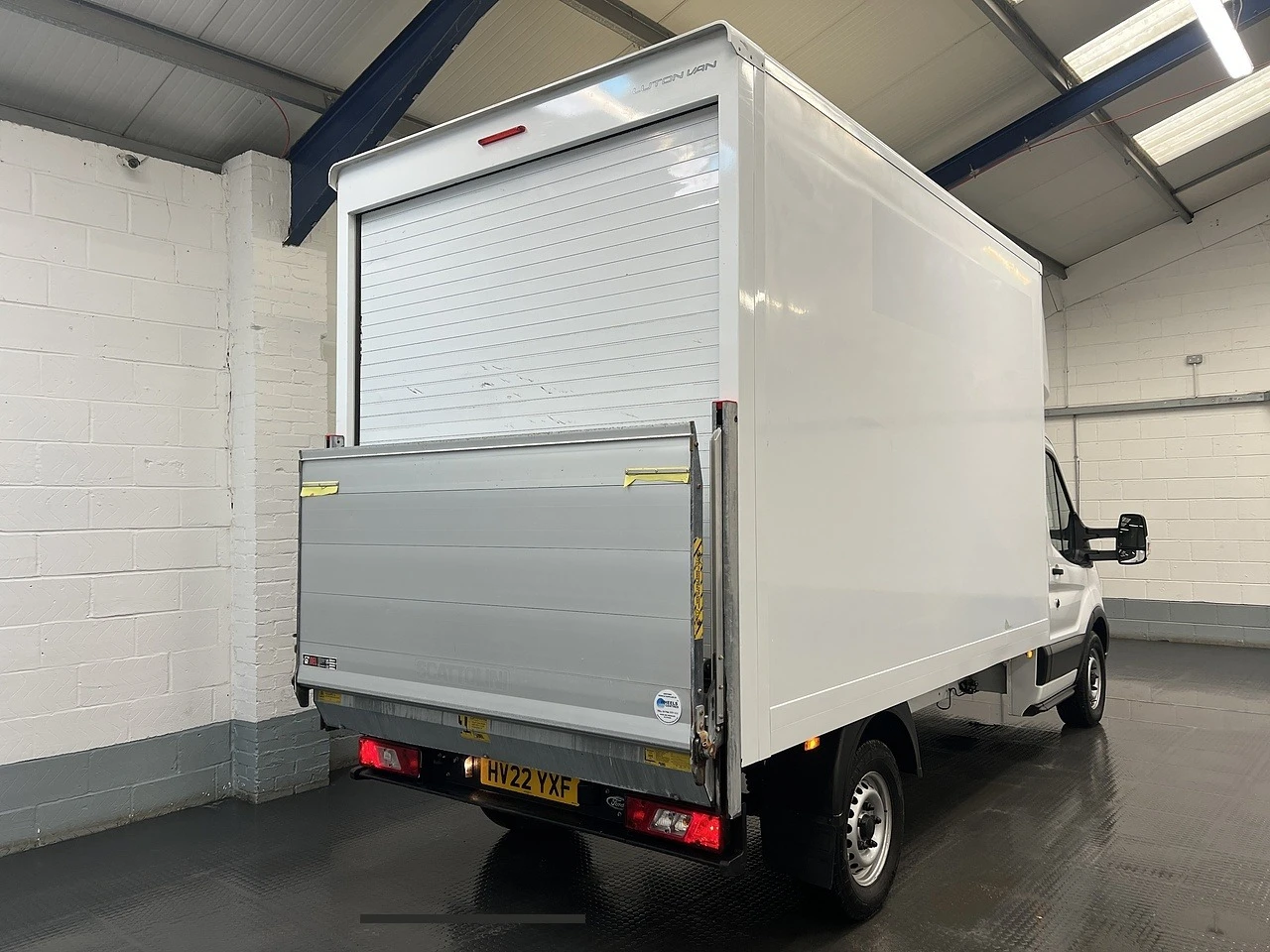 2022 Ford Transit Luton Box Van — rear three-quarter view