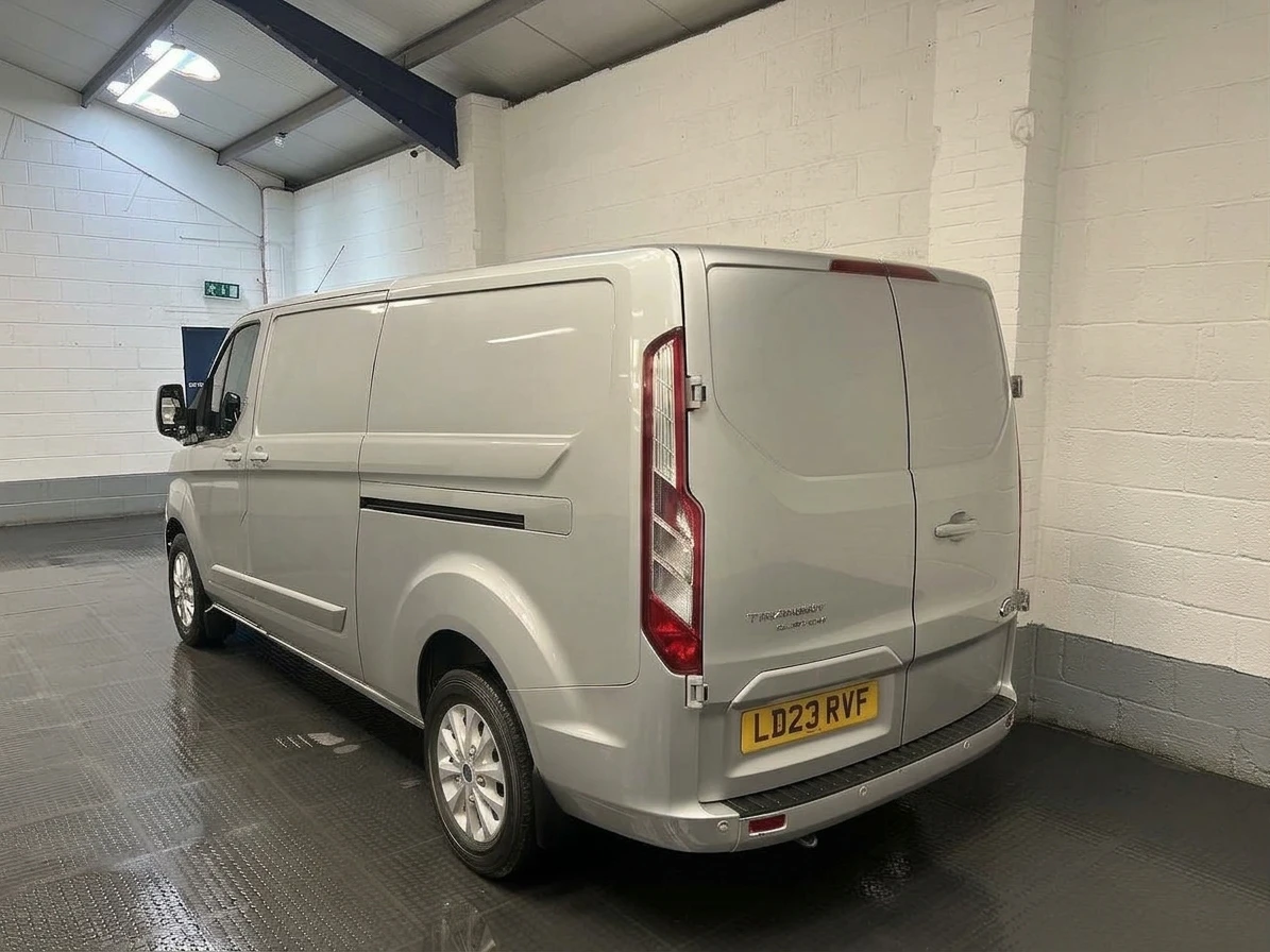 2023 Ford Transit Custom Panel Van — rear three-quarter view