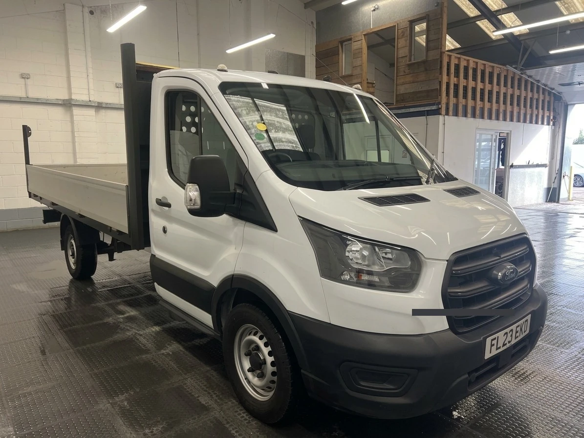 2023 Ford Transit Dropside Van — front three-quarter view