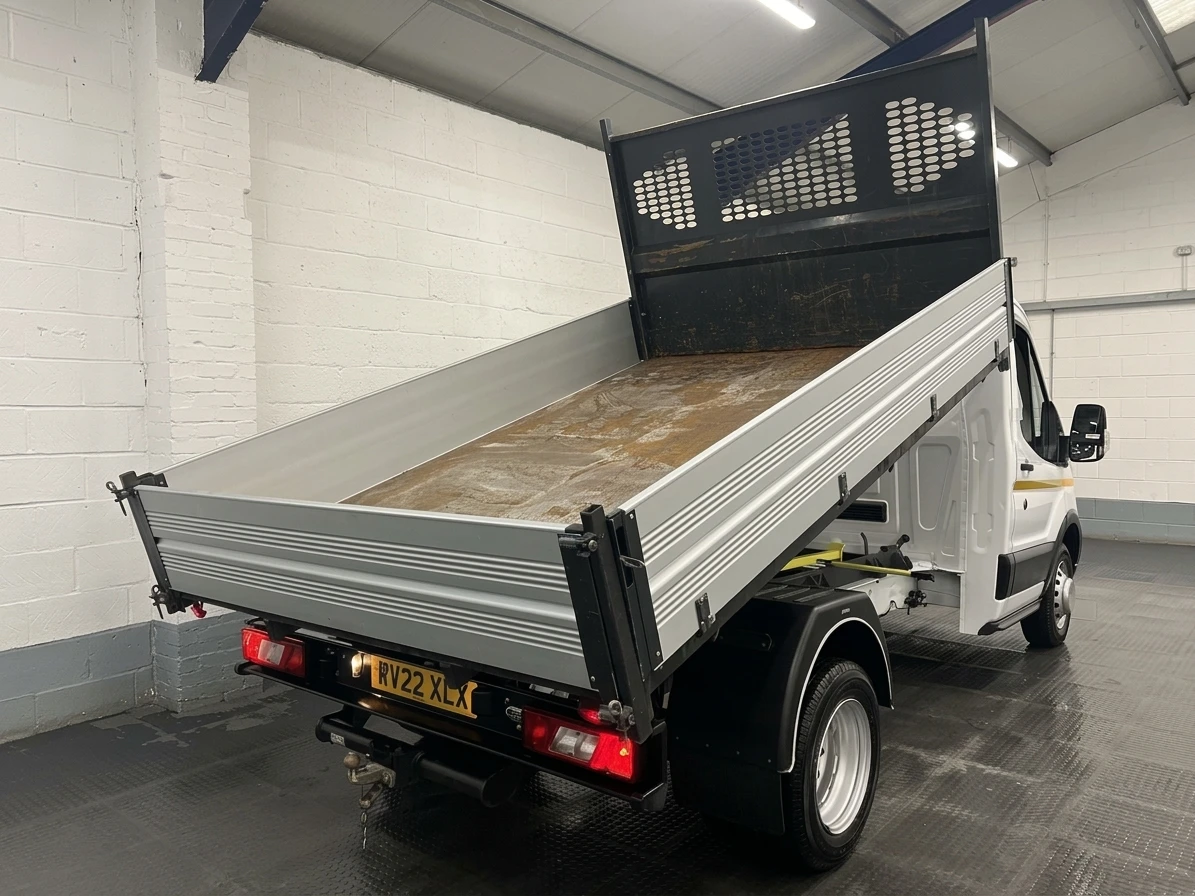 2022 Ford Transit Tipper Van — rear three-quarter view