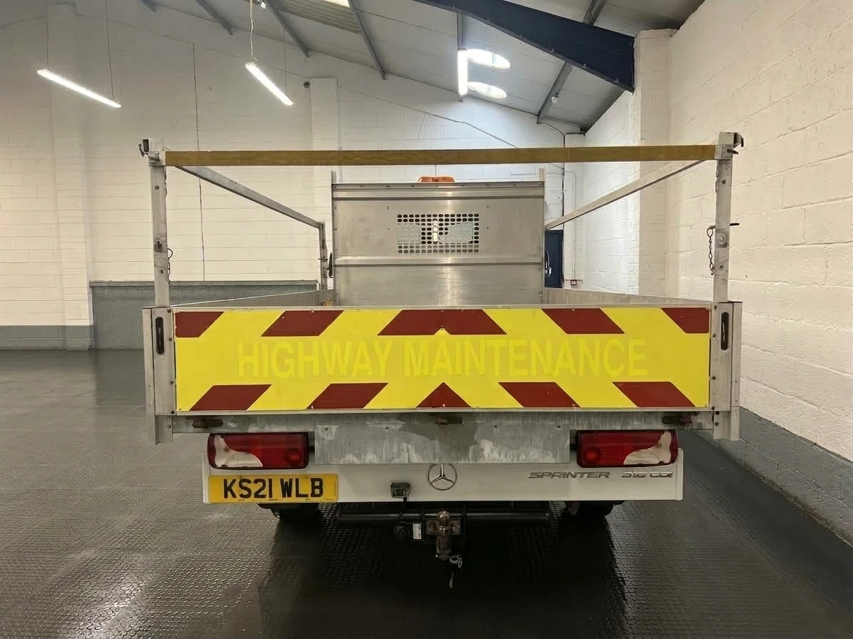2021 Mercedes-Benz Sprinter Dropside Van — rear view